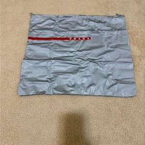 NWOT - Prada Gray Nylon Travel Dust Bag